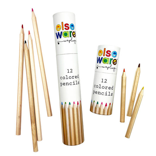 elseware unplug / eco-kids - Colored Pencils - Tall - 12 Colors