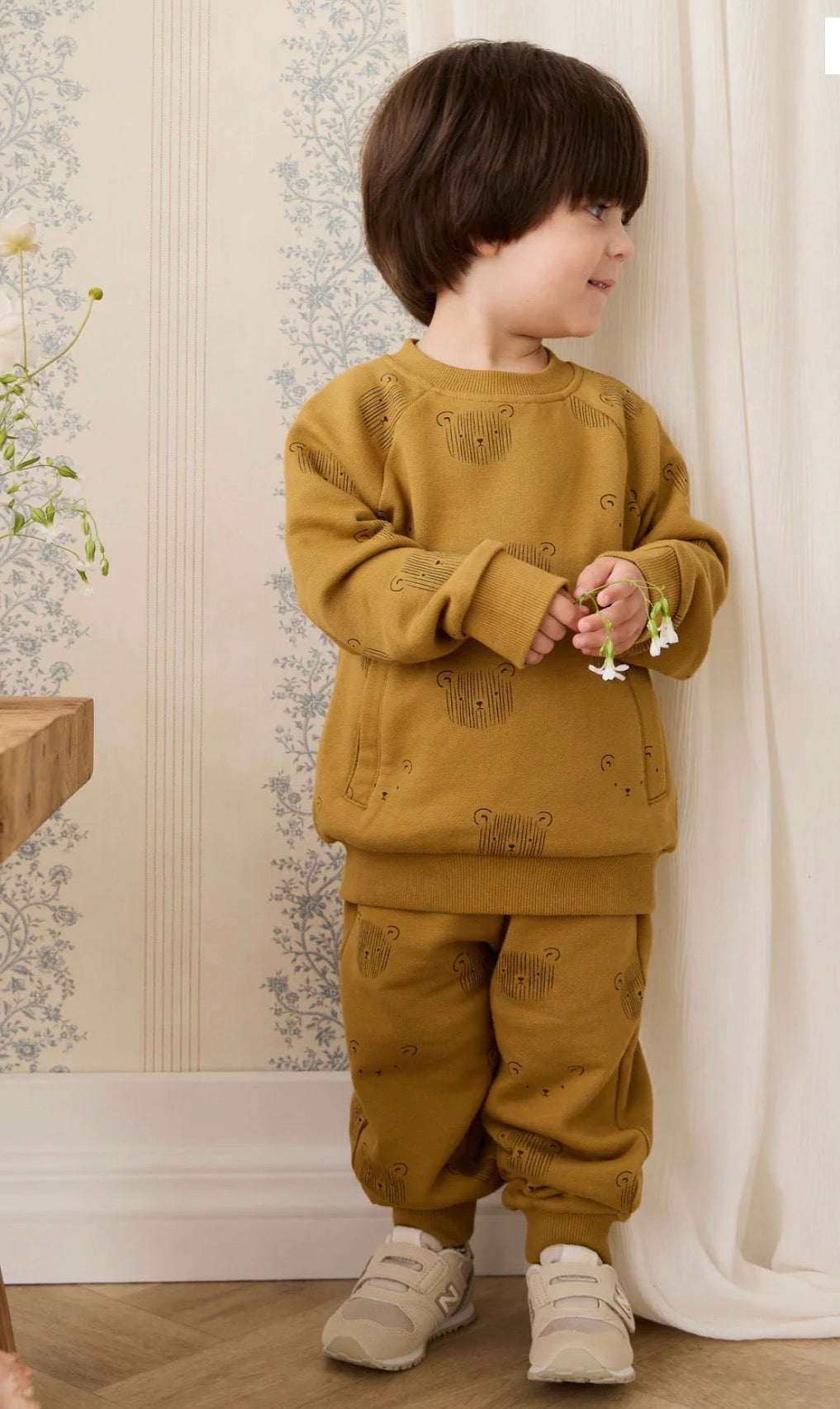 Jamie Kay - Organic Cotton Nash Track Pant - Buckwheat Teddy Face