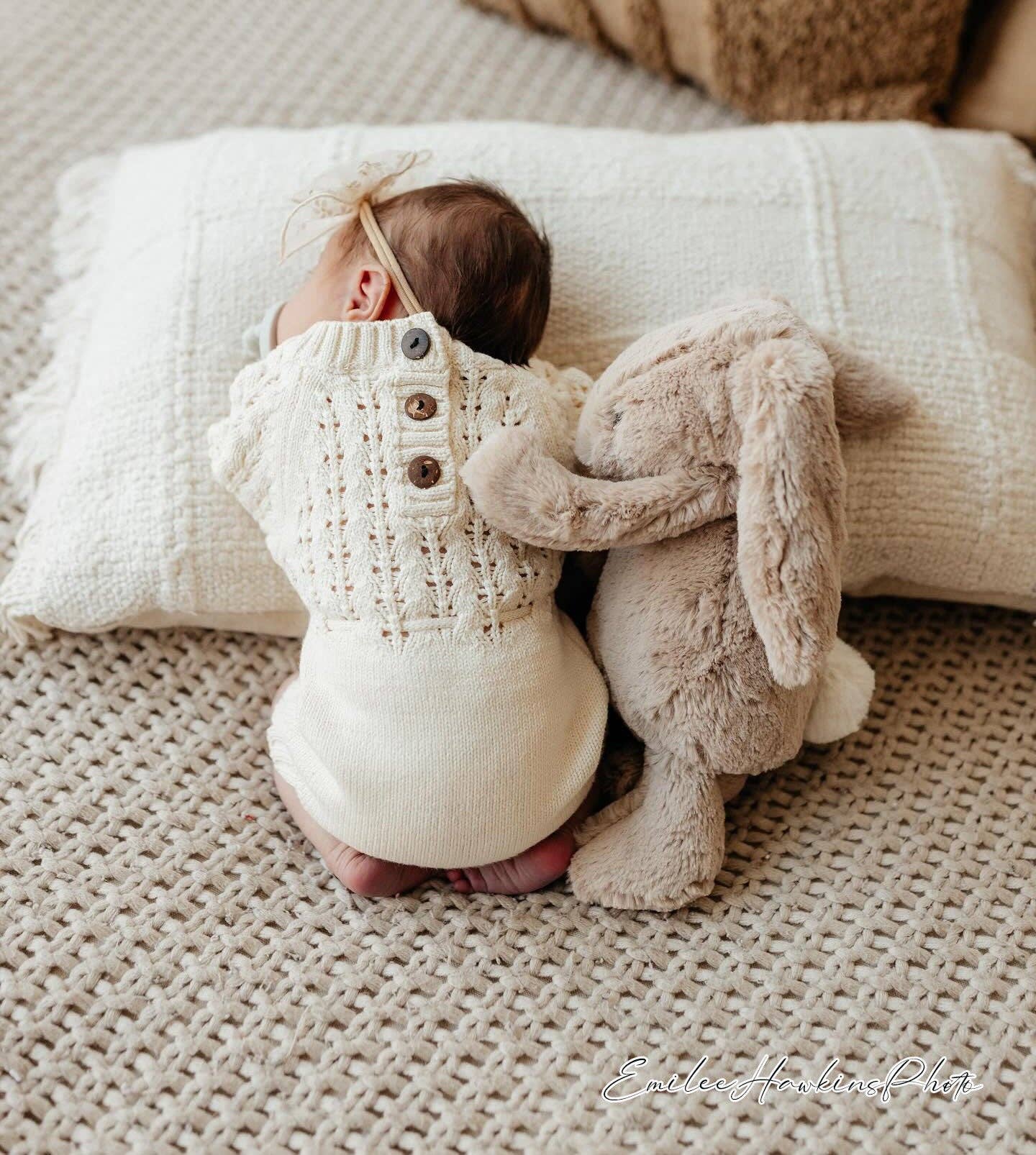 OLIVE & CRADLE - Zoya Knitted Sweater Romper