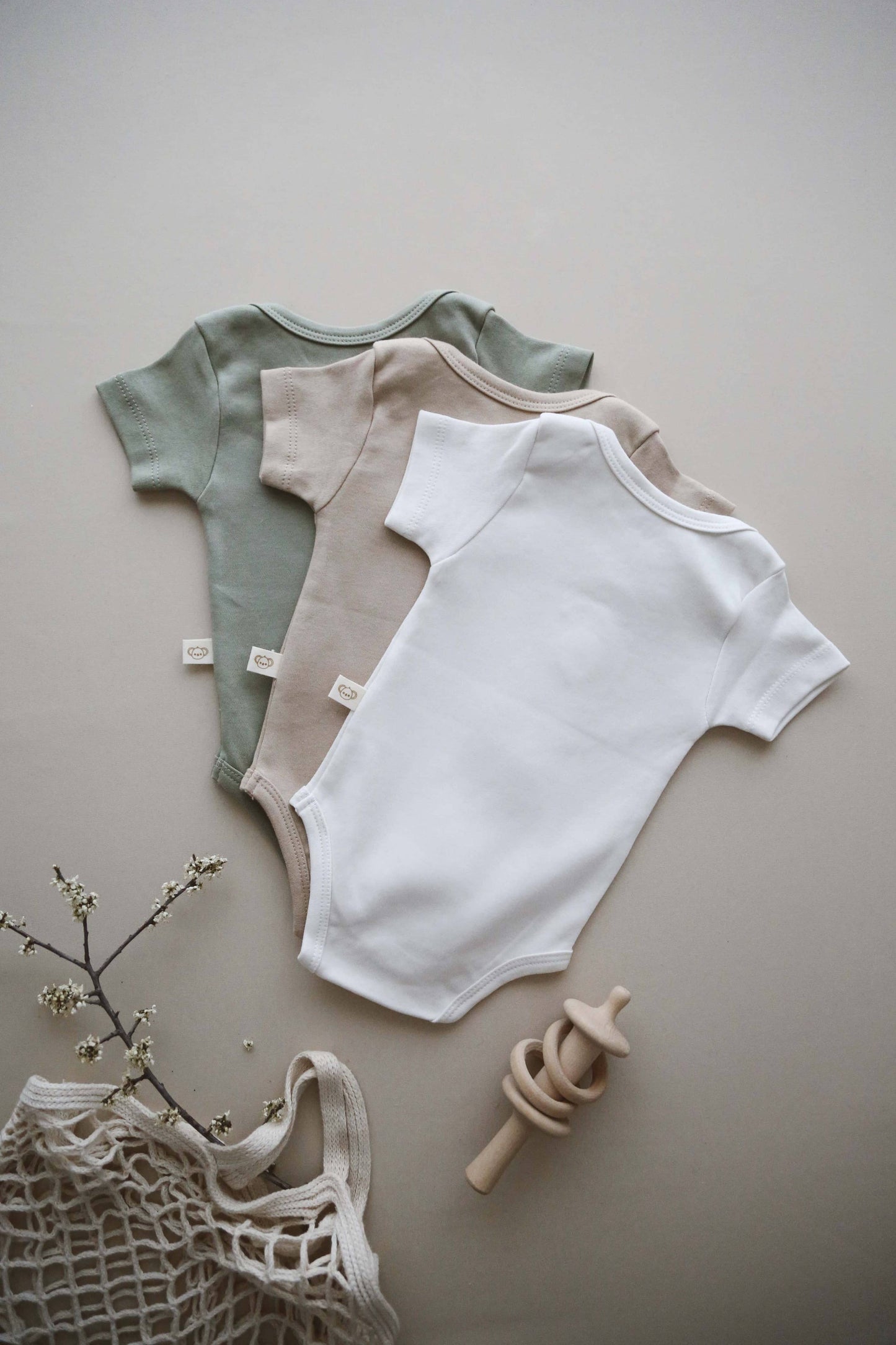 Honey and Hive - Fruit Set 3 Piece Short Sleeve Bodysuits