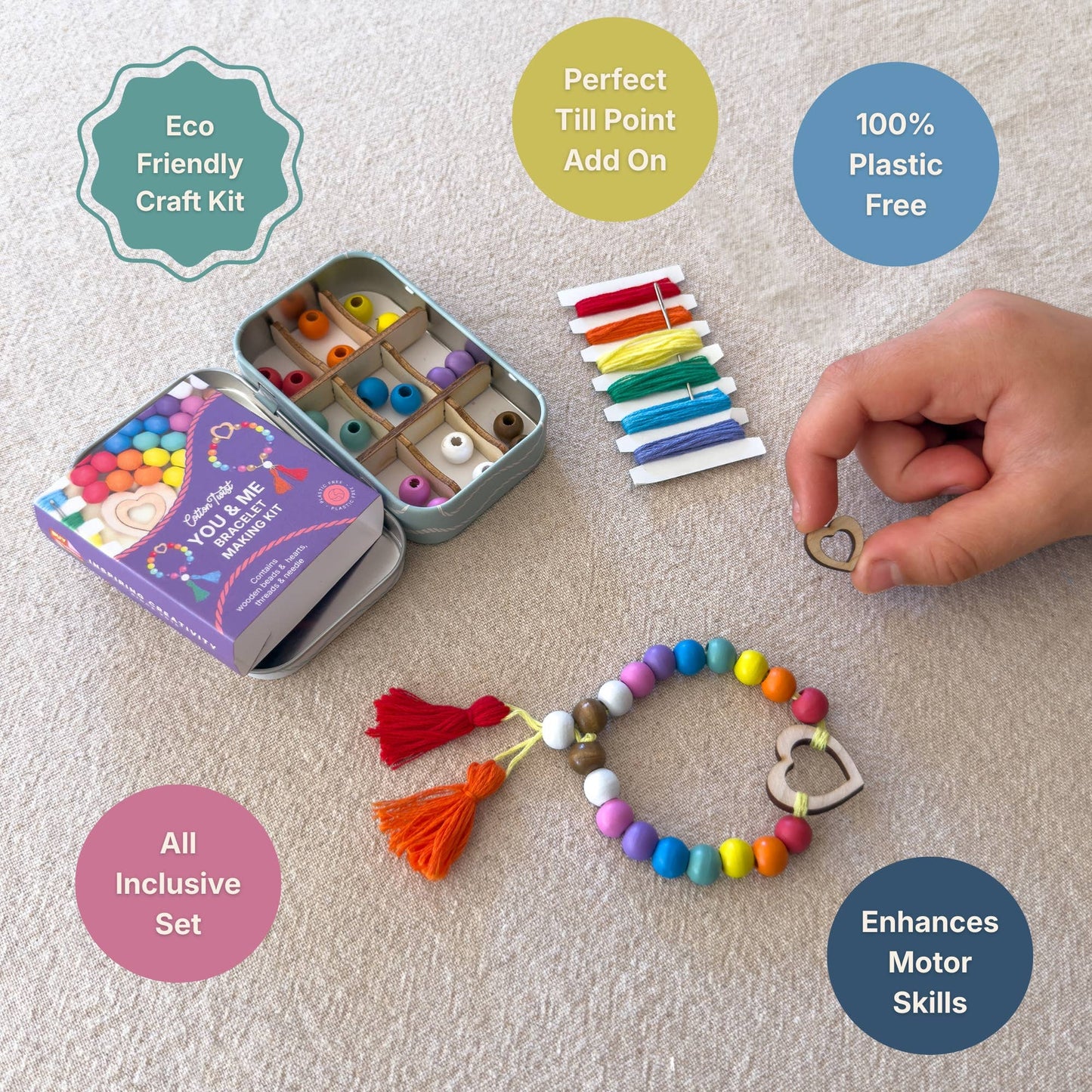 Cotton Twist (WE PREPAY ALL USA DUTIES) - 'You and Me' Bracelet Gift Kit