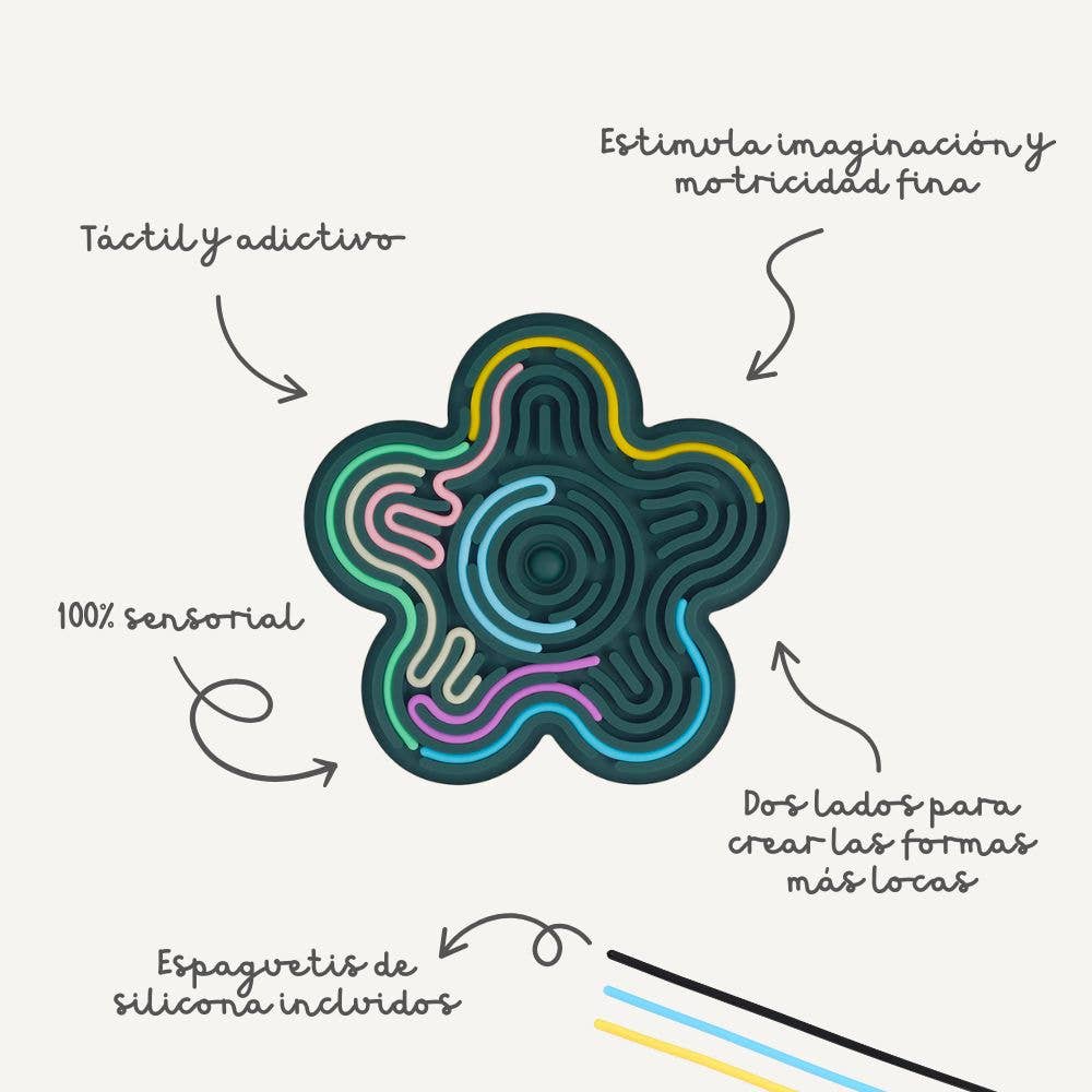 Miniland Educational - Flexhetti: Flower - Silicone Fidget