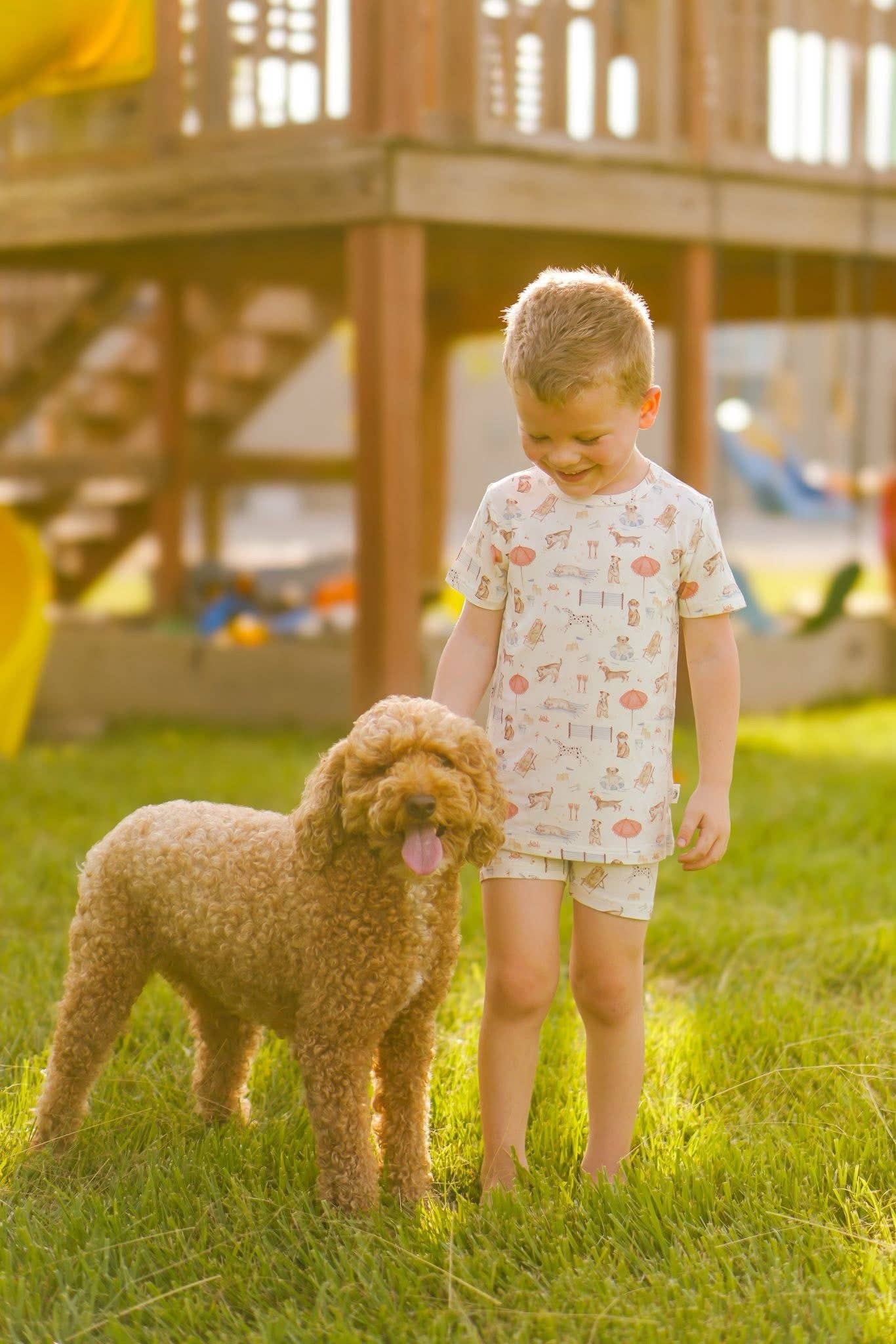 Little Joy Co. - Beach Pawty 2pc Bamboo Pajamas