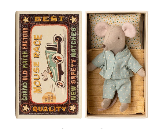 Maileg - Little Brother, Mouse in Matchbox