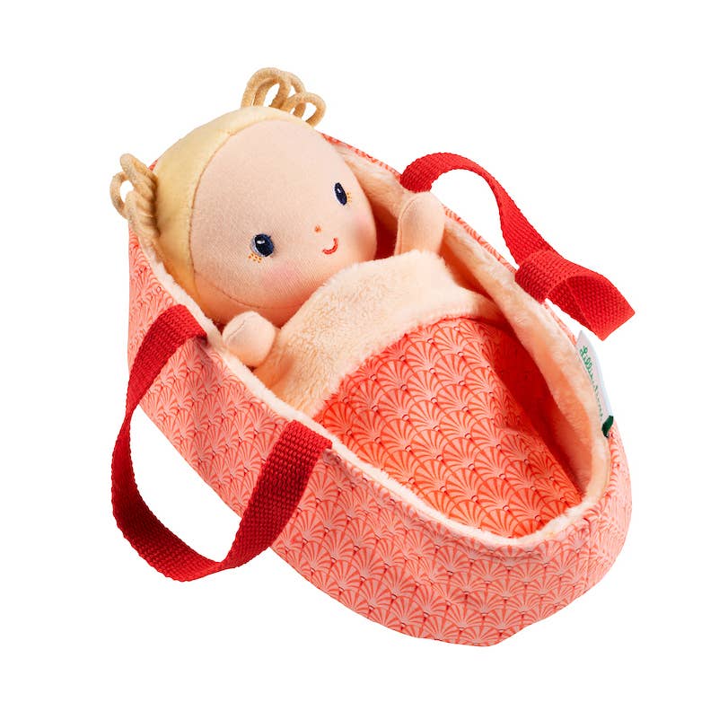 Janod - Anais Baby  | Doll & Carrier | Pretend Play | 12 Months+