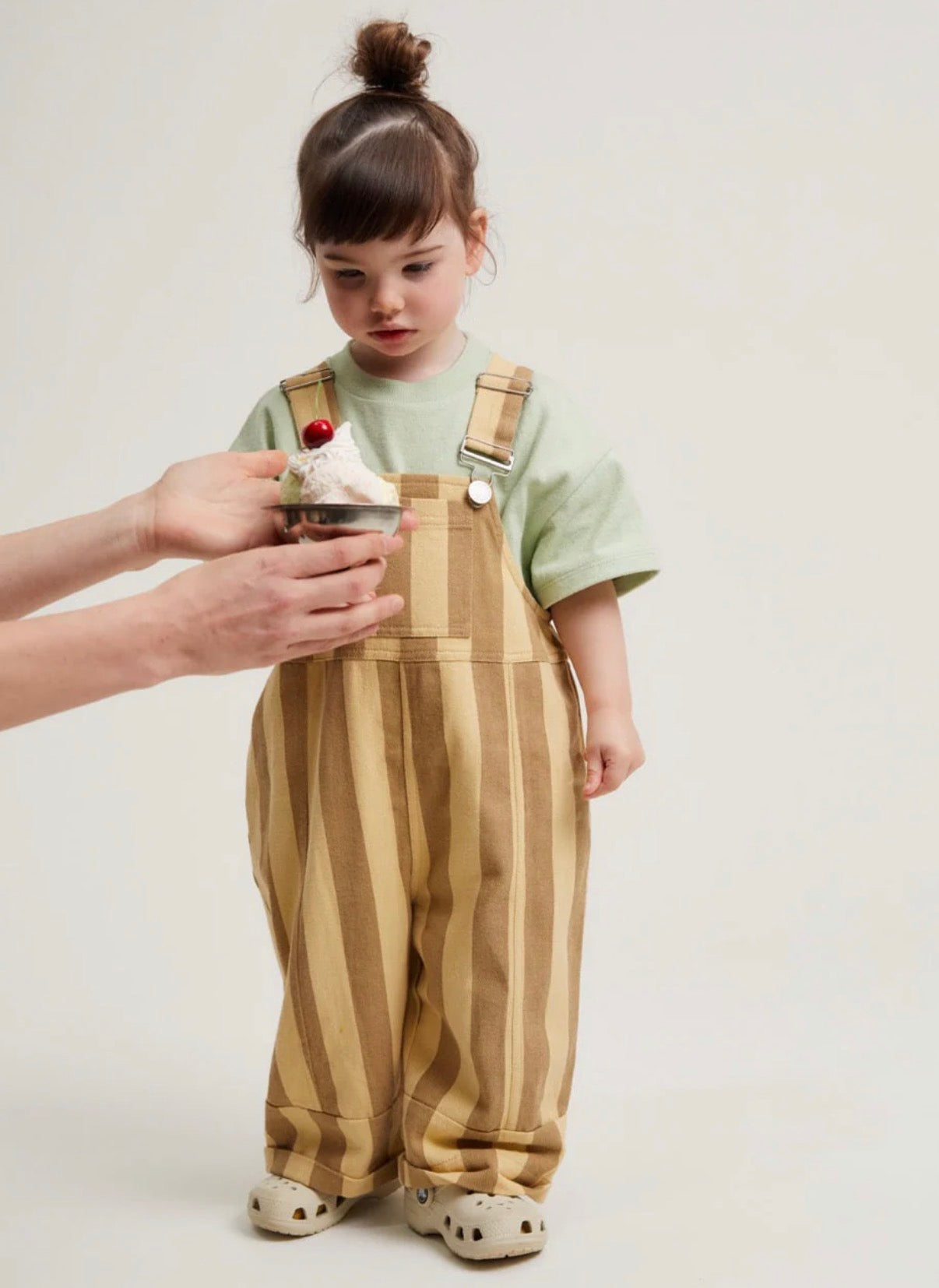 Claude & Co - Blythe Banoffee Stripe Dungaree