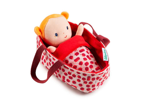 Janod - Agathe Baby | Doll & Carrier | Pretend Play | 12 Months+