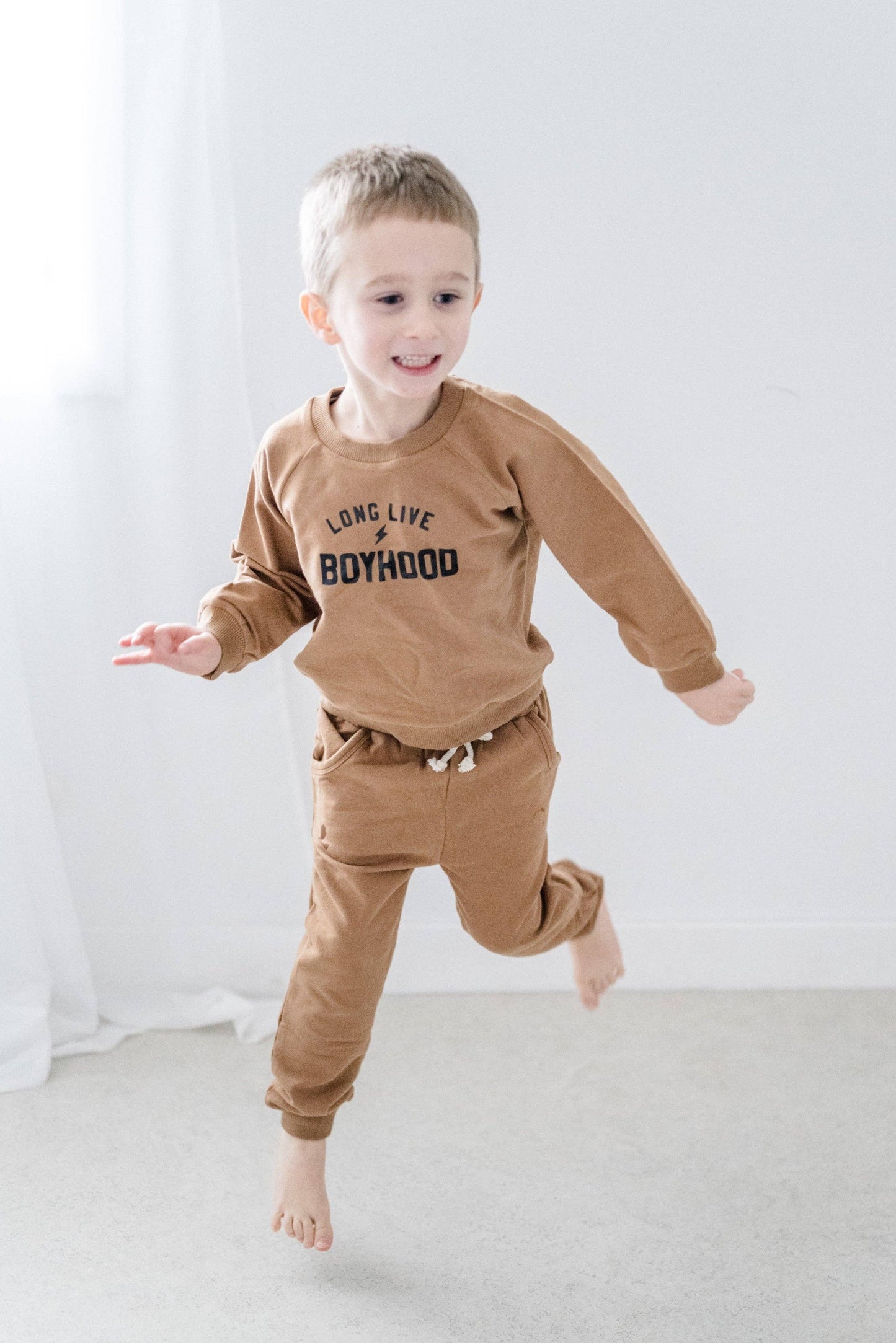 Tiny toes Baby Co - Long Live Boyhood organic lounge set