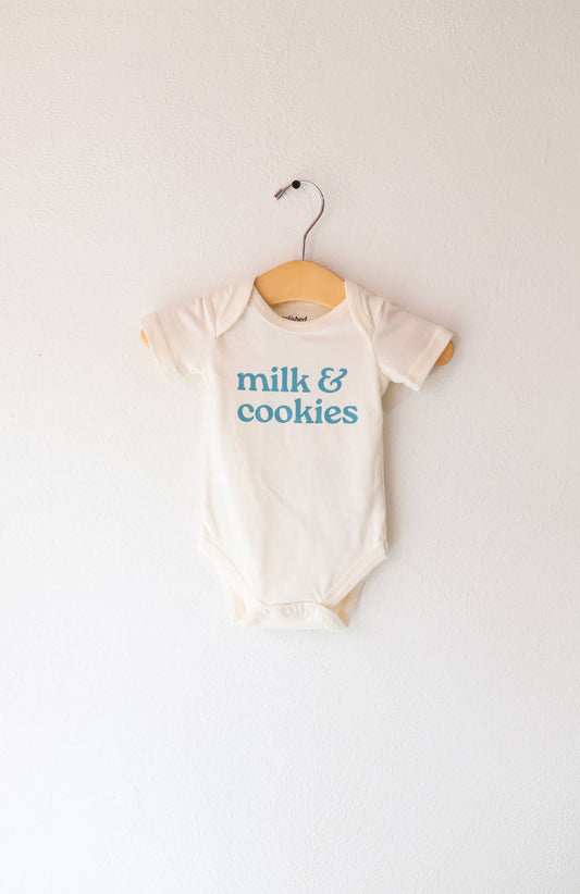 Polished Prints - Milk Cookies baby onesie