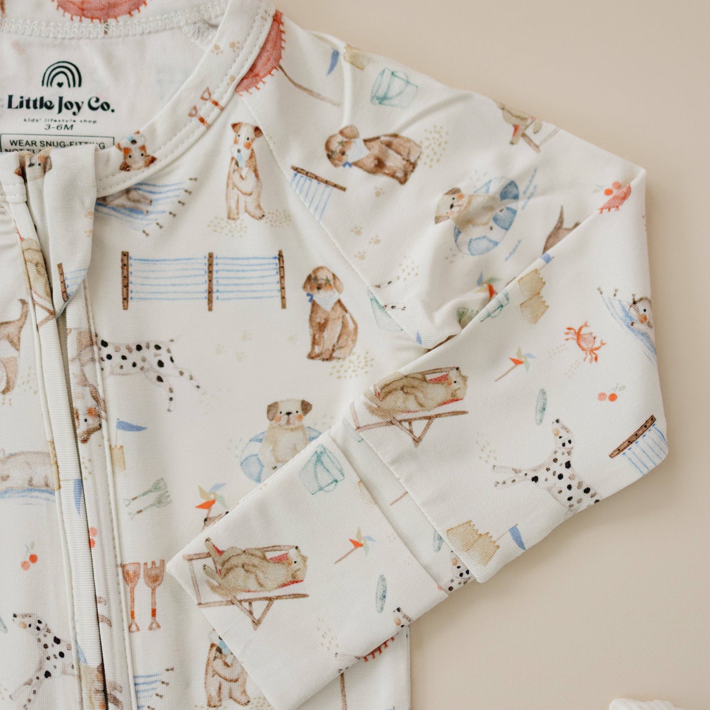 Little Joy Co. - Beach Pawty Bamboo Zippy Pajamas