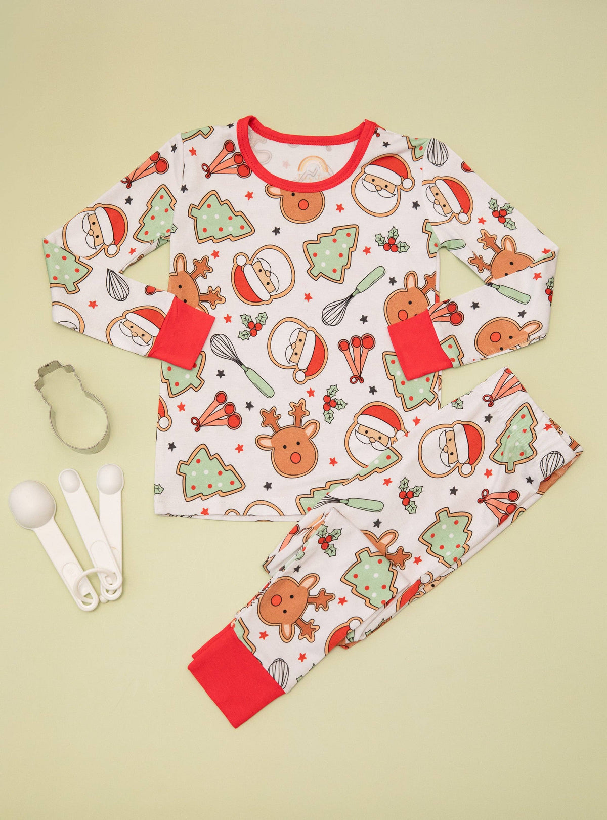 Tiny toes Baby Co - Christmas Cookies Bamboo Toddler 2 Piece Set