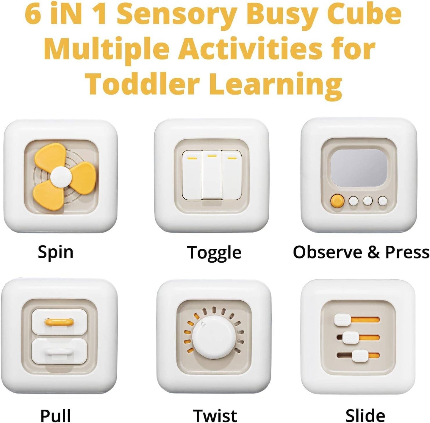 VIGOR - Busy Activity Cube for Fine Motor Skill Learning Montessori