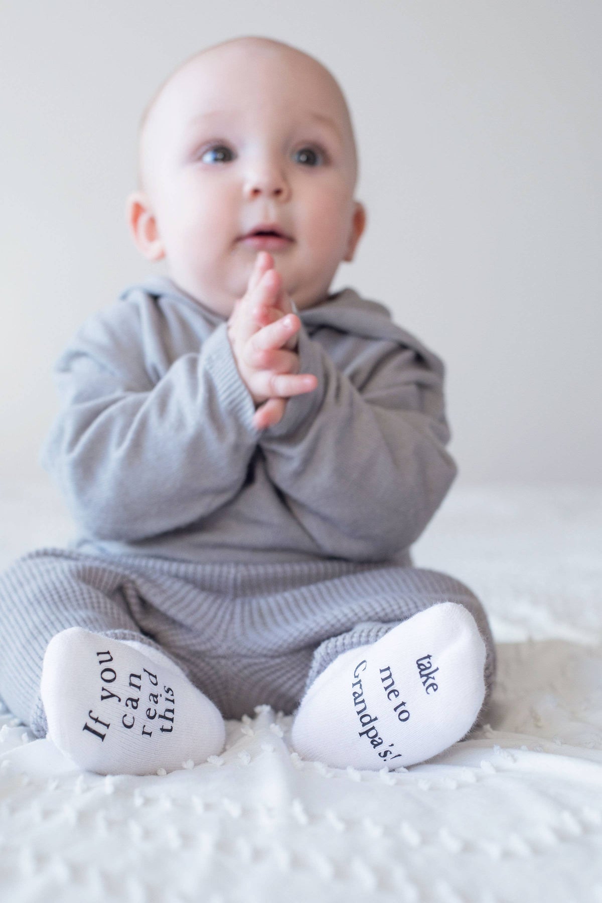 Dorothy’s Reason - Take Me to Grandpa’s Baby Socks | Baby Shower Gifts