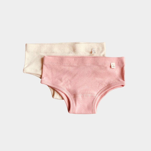 Q for Quinn - Rose Classic Briefs [2 Pairs] - 100 % Organic Cotton