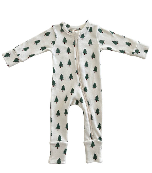SIIX Collection - Trees / Organic 2-Way Zip Romper