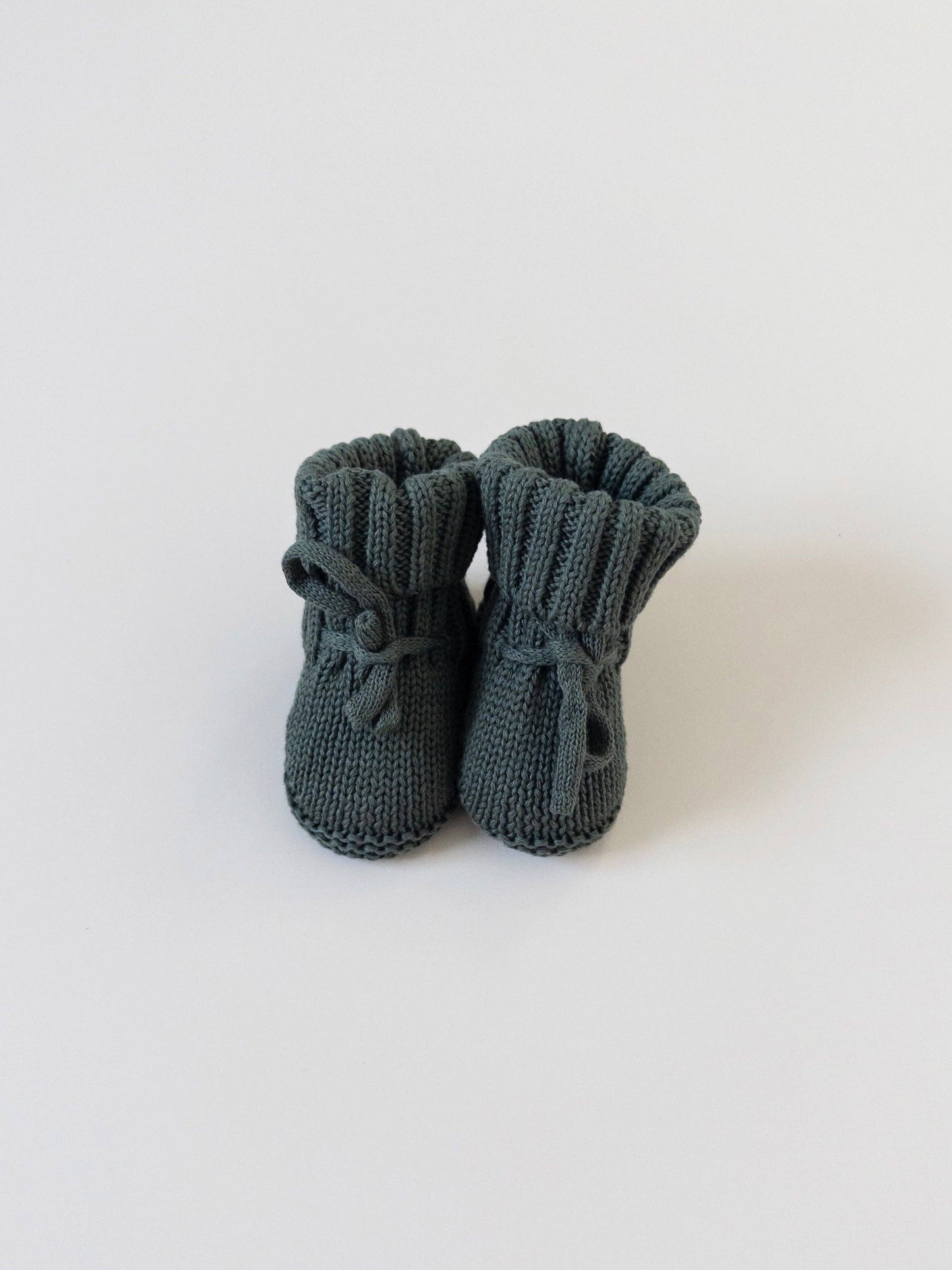 Pine Kids - Knit Booties - Pine