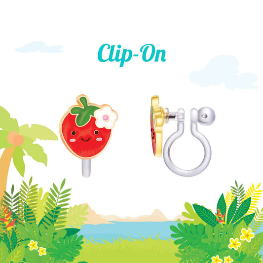 Girl Nation - CLIP ON Cutie Earrings | You're Berry Cute