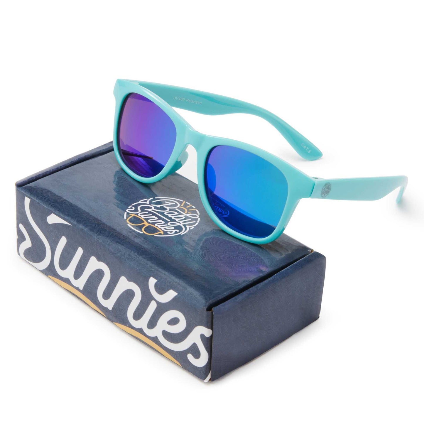 Baby Sunnies - Sky Blue Flexible Polarized Kids Sunglasses 3-8 Years