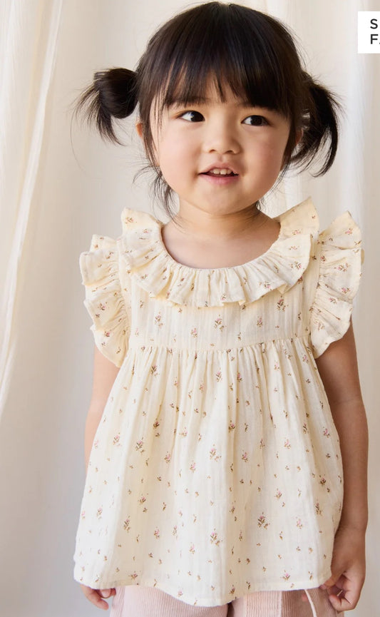 Jamie Kay - Organic Cotton Muslin Banks Blouse - Dina Antique