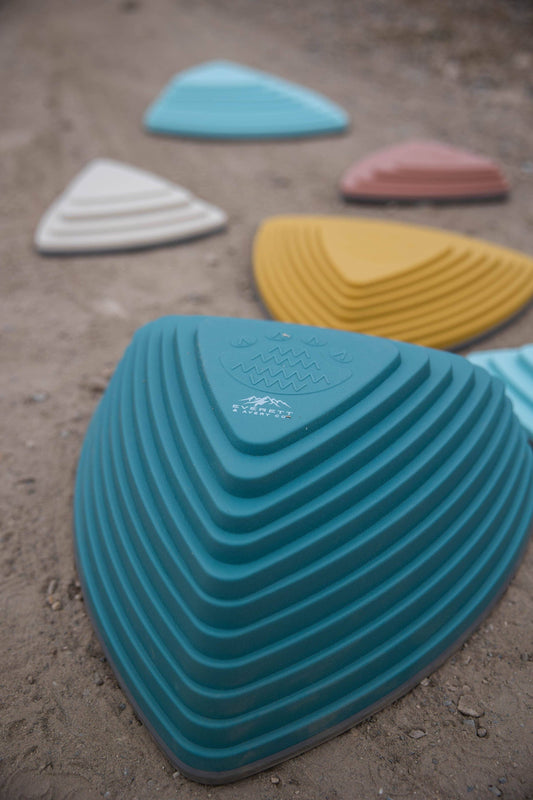 Everett & Avery Co. - Everett & Avery Co. Sensory Stepping Stones for Kids (Set of 6 Premium Balance Stones for Obstacle Courses)
