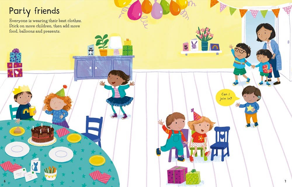 HarperCollins - First Sticker Book My Friends : Usborne