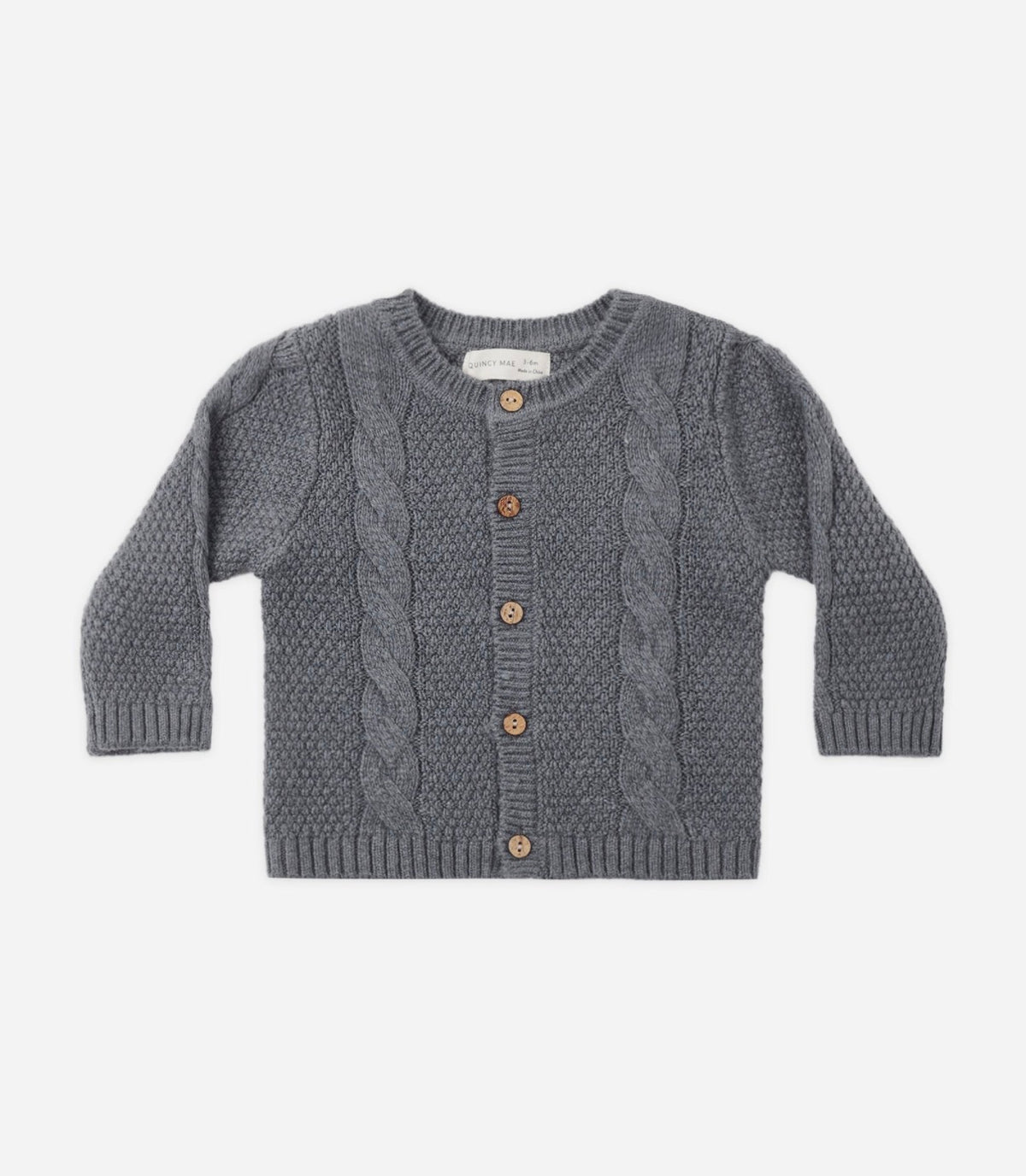 Quincy Mae - Knit Cardigan - Midnight