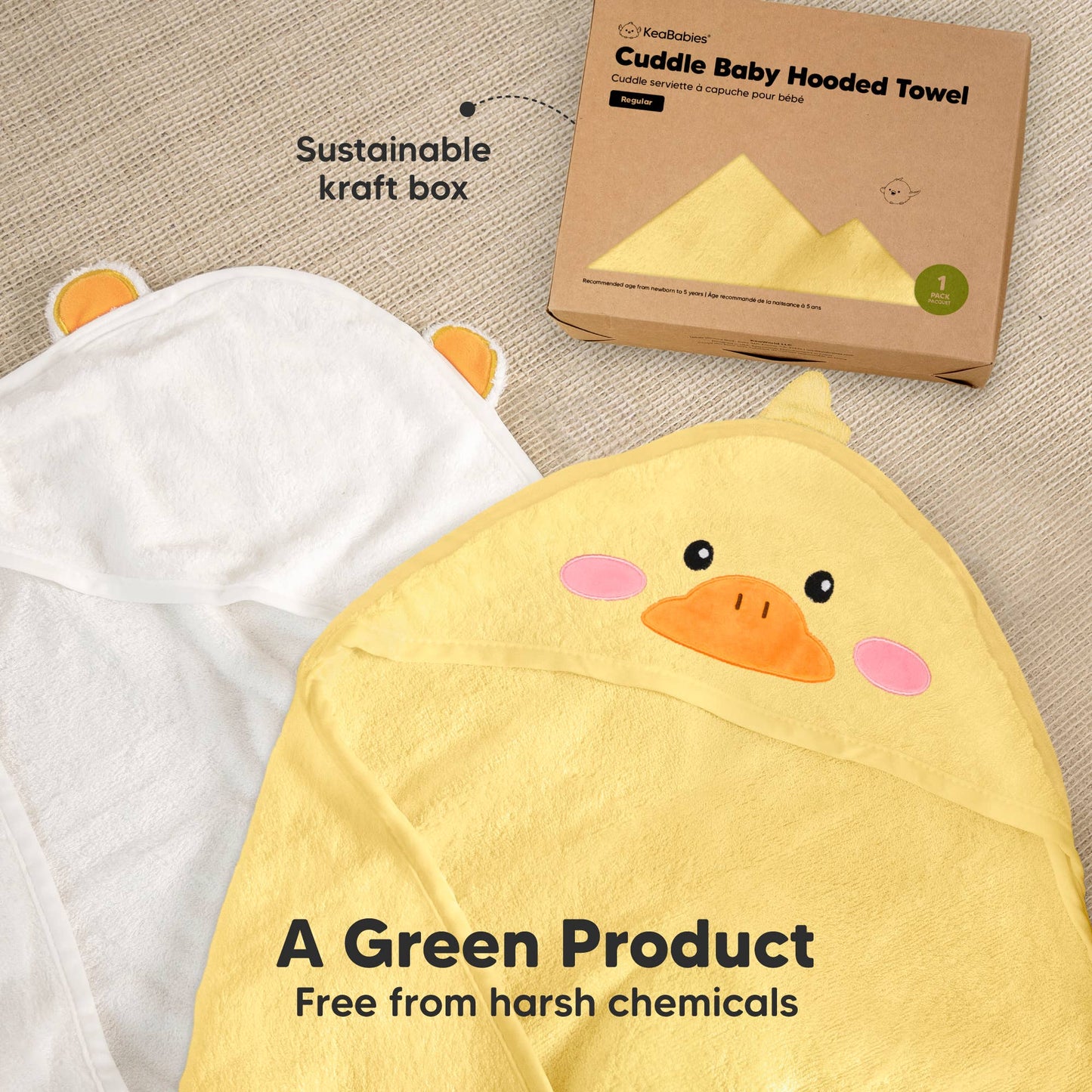KeaBabies - KeaBabies Cuddle Baby Hooded Towel