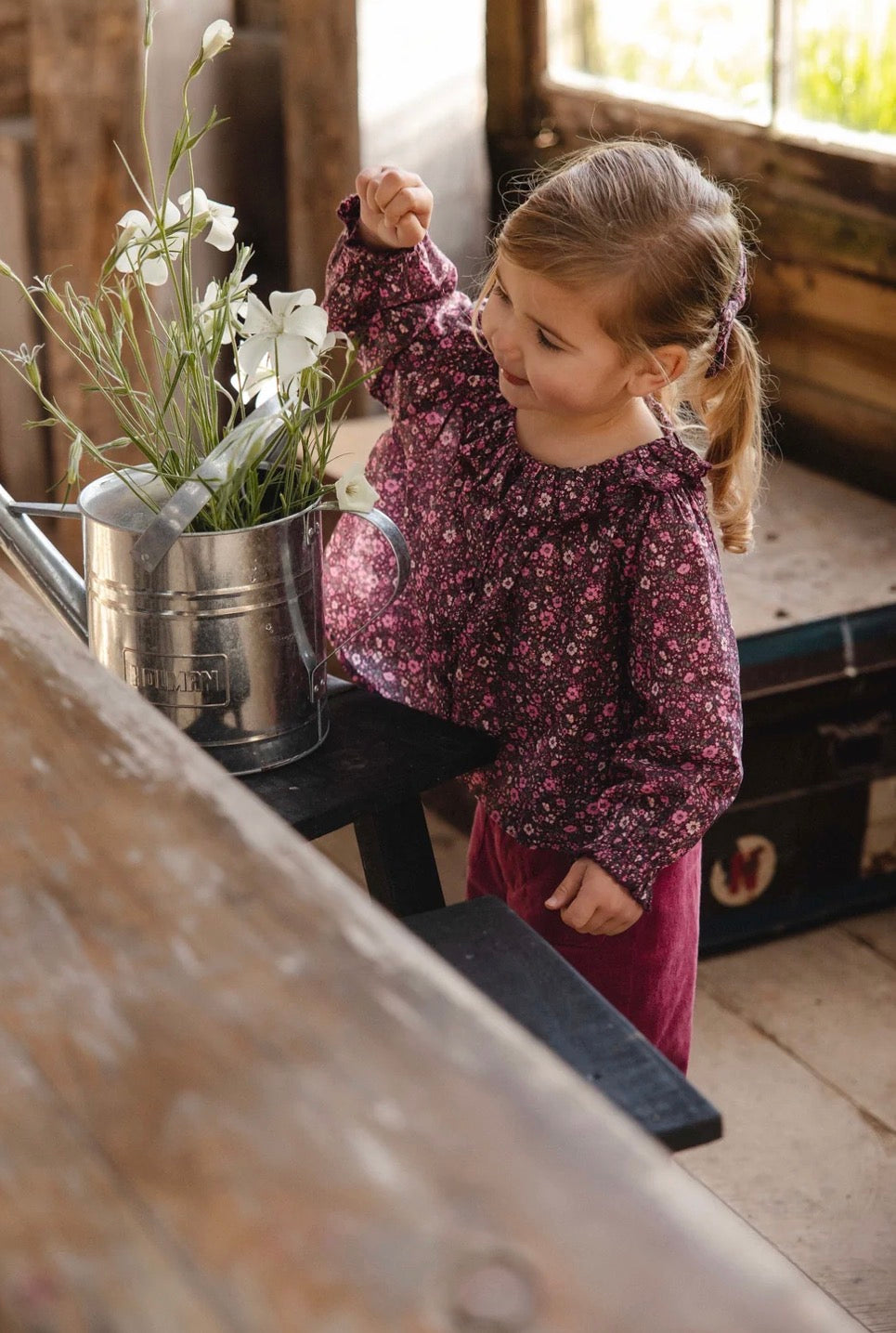 Jamie Kay - Organic Cotton Cecil Top - Floral Fig