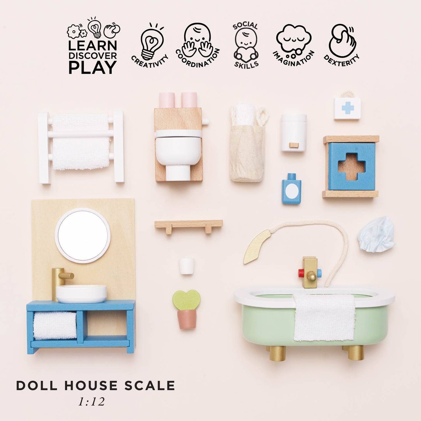 Le Toy Van, Inc. - Wooden Dolls House Bathroom Furniture