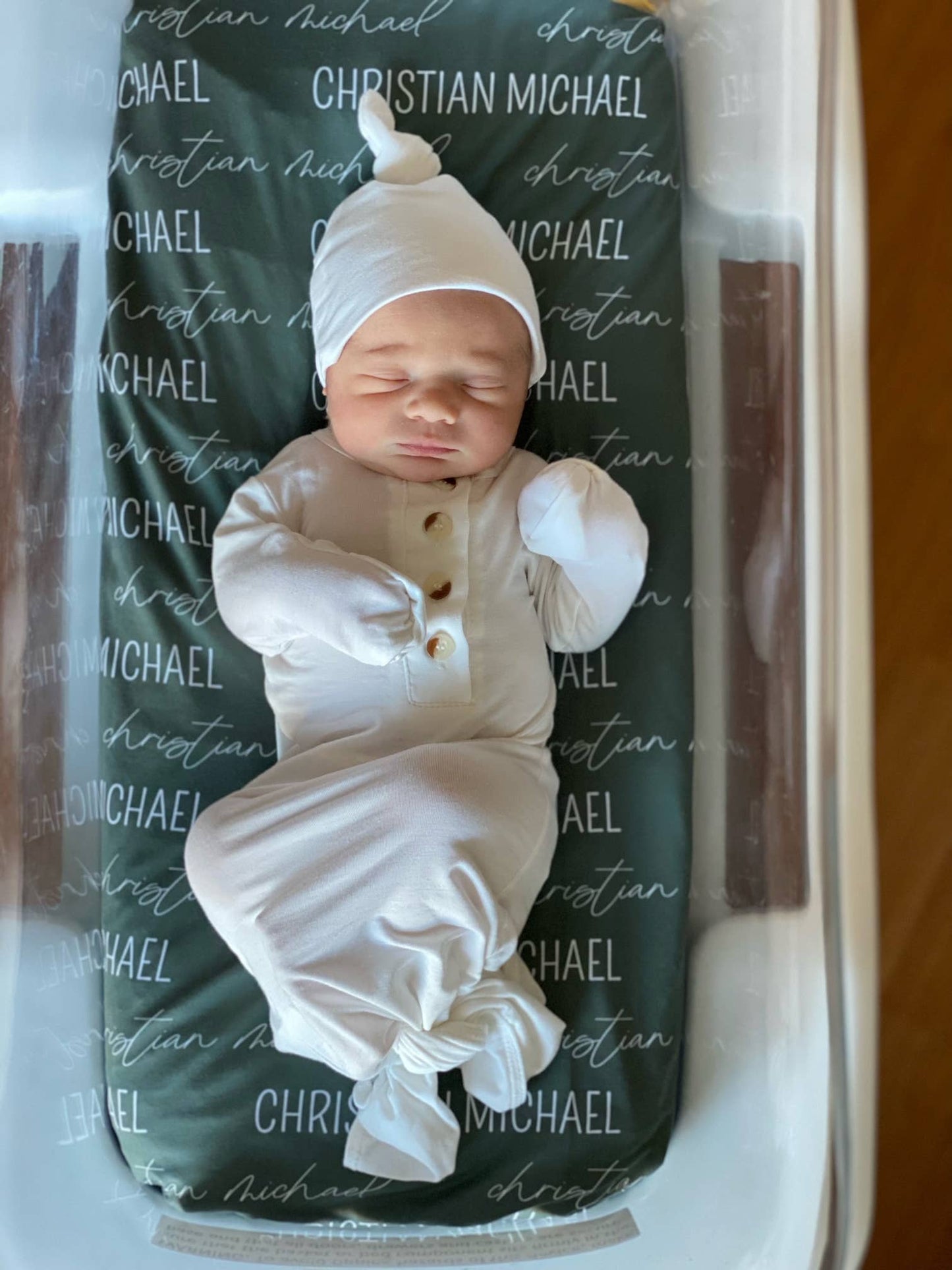 Stroller Society - Newborn Knotted Baby Gown and Hat Sets - Baby Clothing
