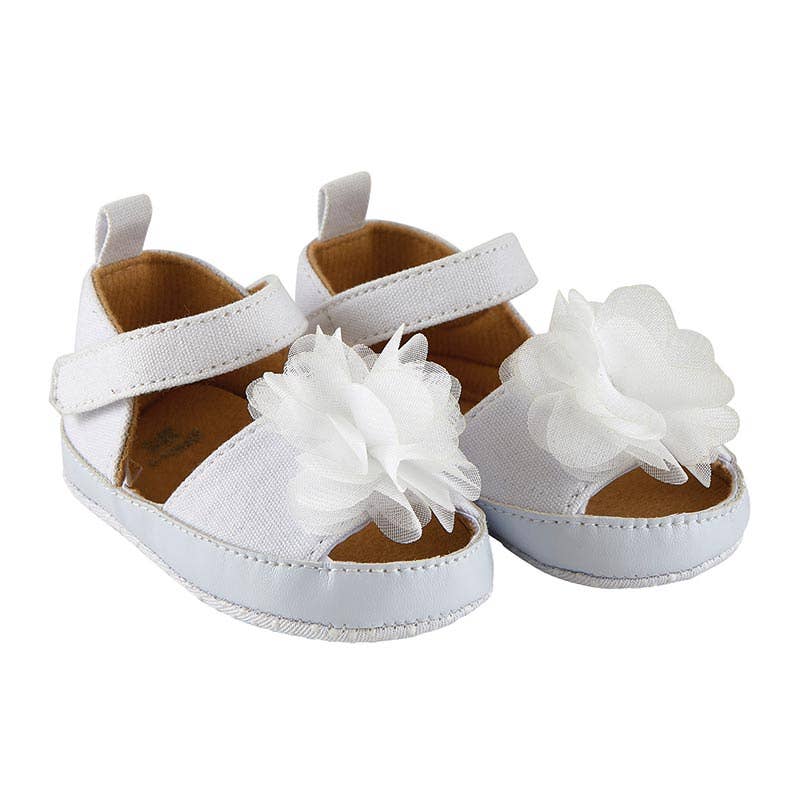 Stephan Baby by Creative Brands - White Flower Sandals