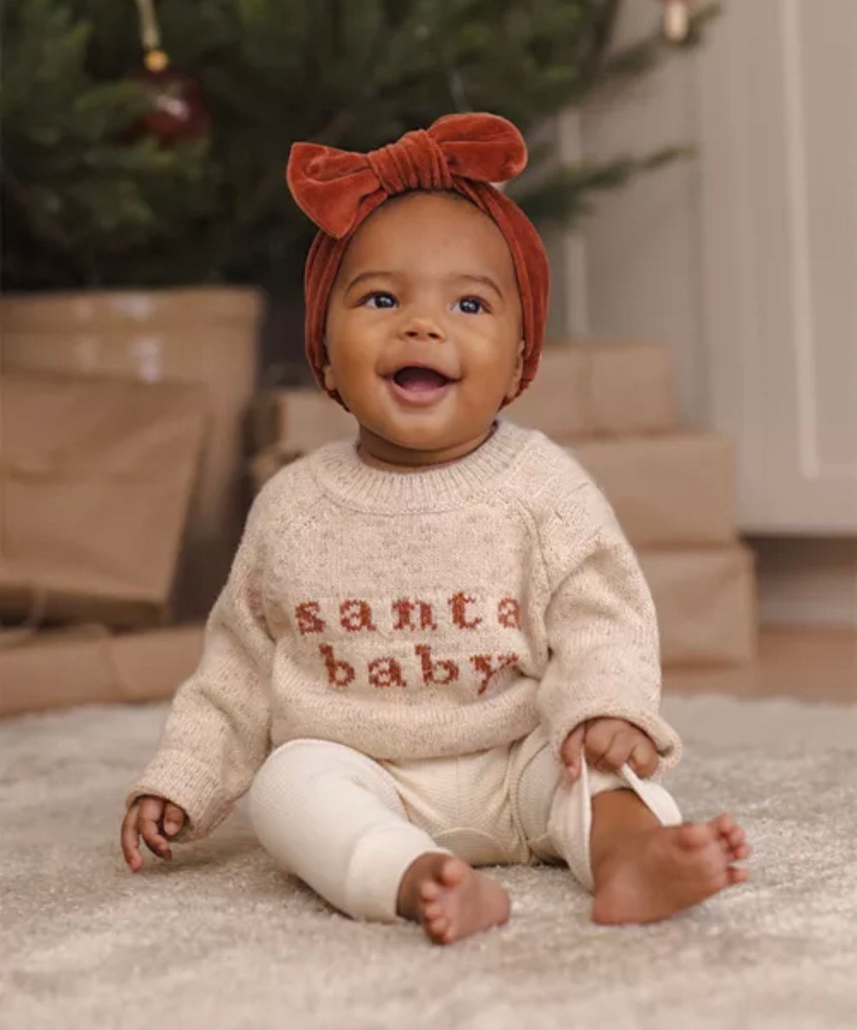 Quincy Mae - Knit Sweater - Santa Baby