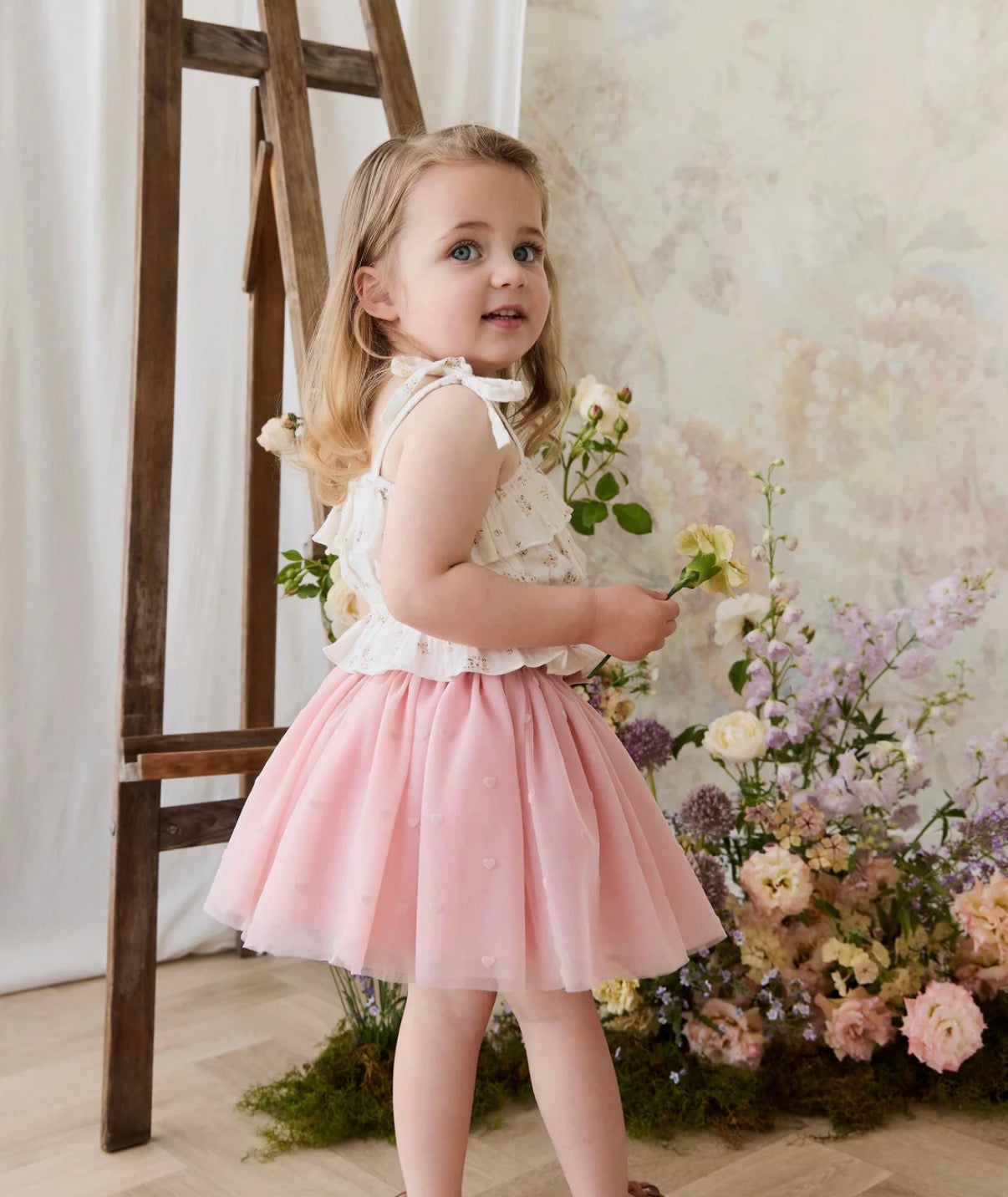 Jamie Kay - Lottie Skirt - Petite Heart Carnation
