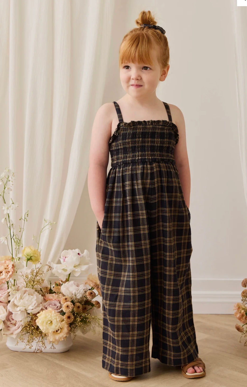 Jamie Kay - Organic Cotton Annabella Jumpsuit - Woodland Check