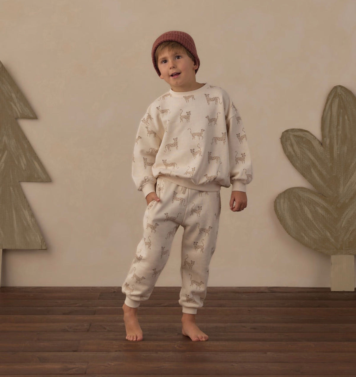 Rylee + Cru - Relaxed Sweatshirt - Leopards