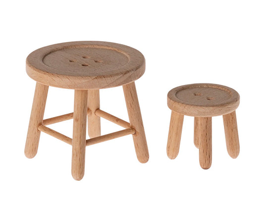 Maileg - Table & Stool Set. Mouse