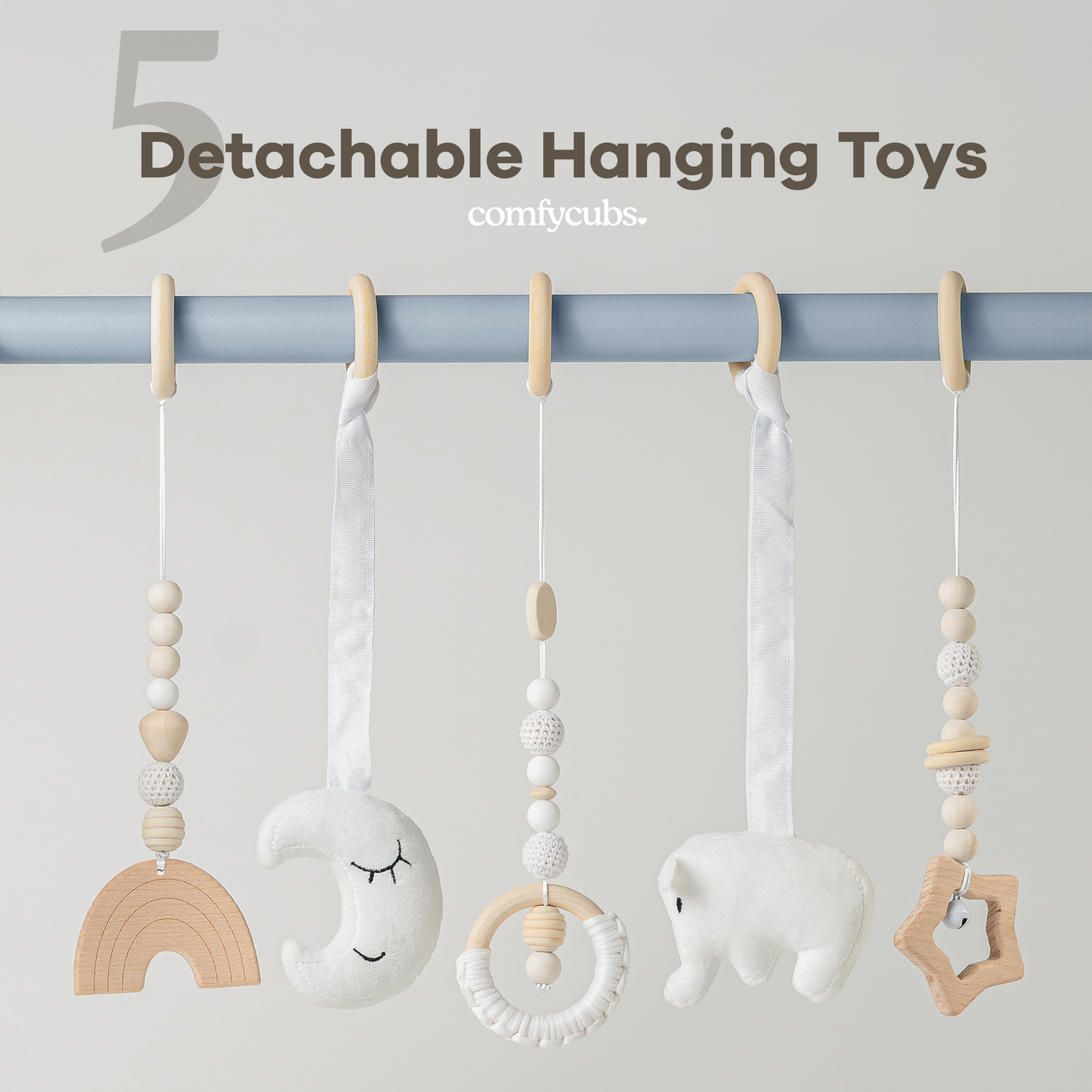 Comfy Cubs - Wooden Baby Play Gym, Baby Activity Gym by Comfy Cubs