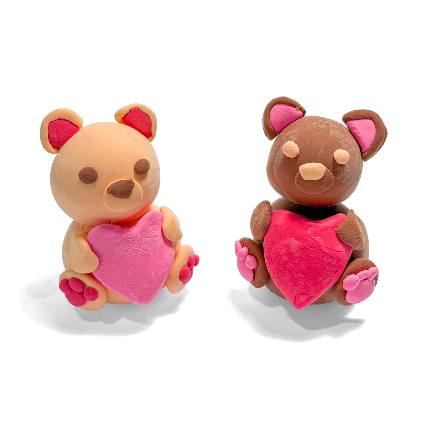 OOLY - Creatibles: Air Dry Clay BFFs Kit - Lovely Bears (Set of 4 C