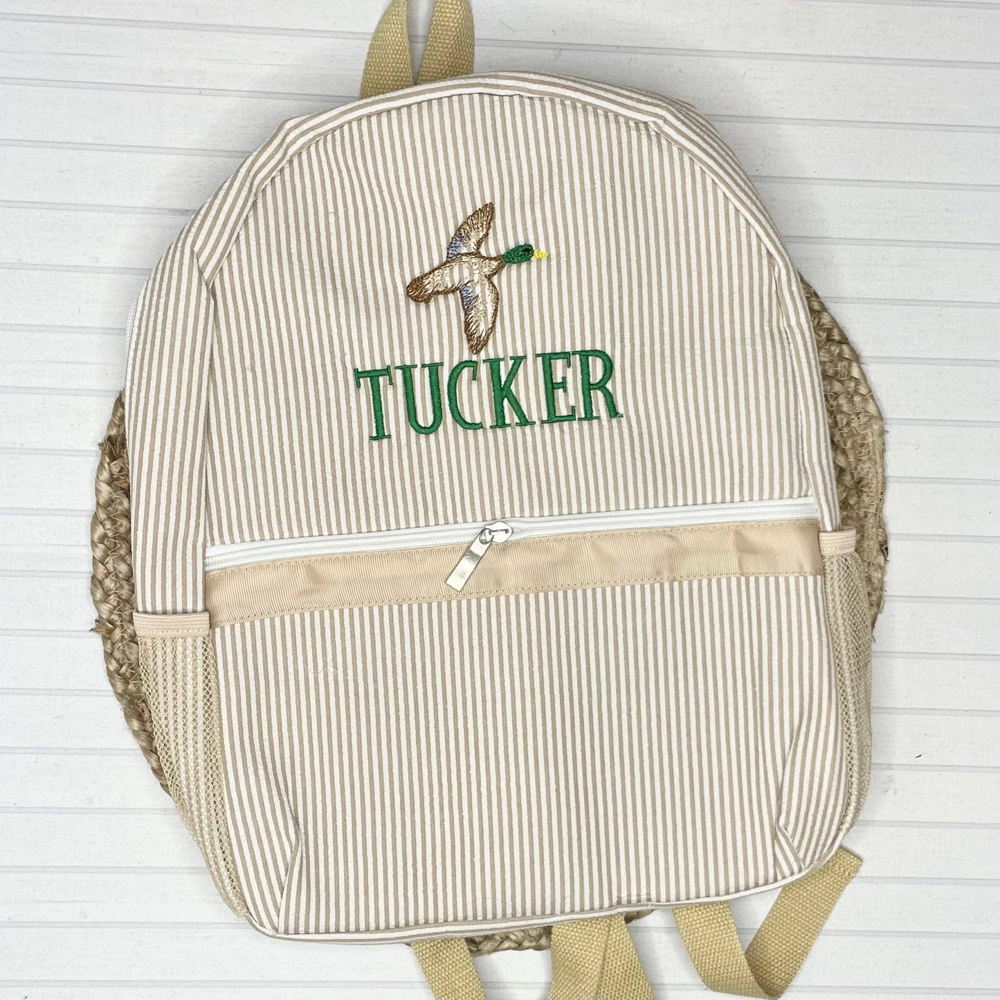 Love That Cotton - Seersucker Backpack (Full Size)