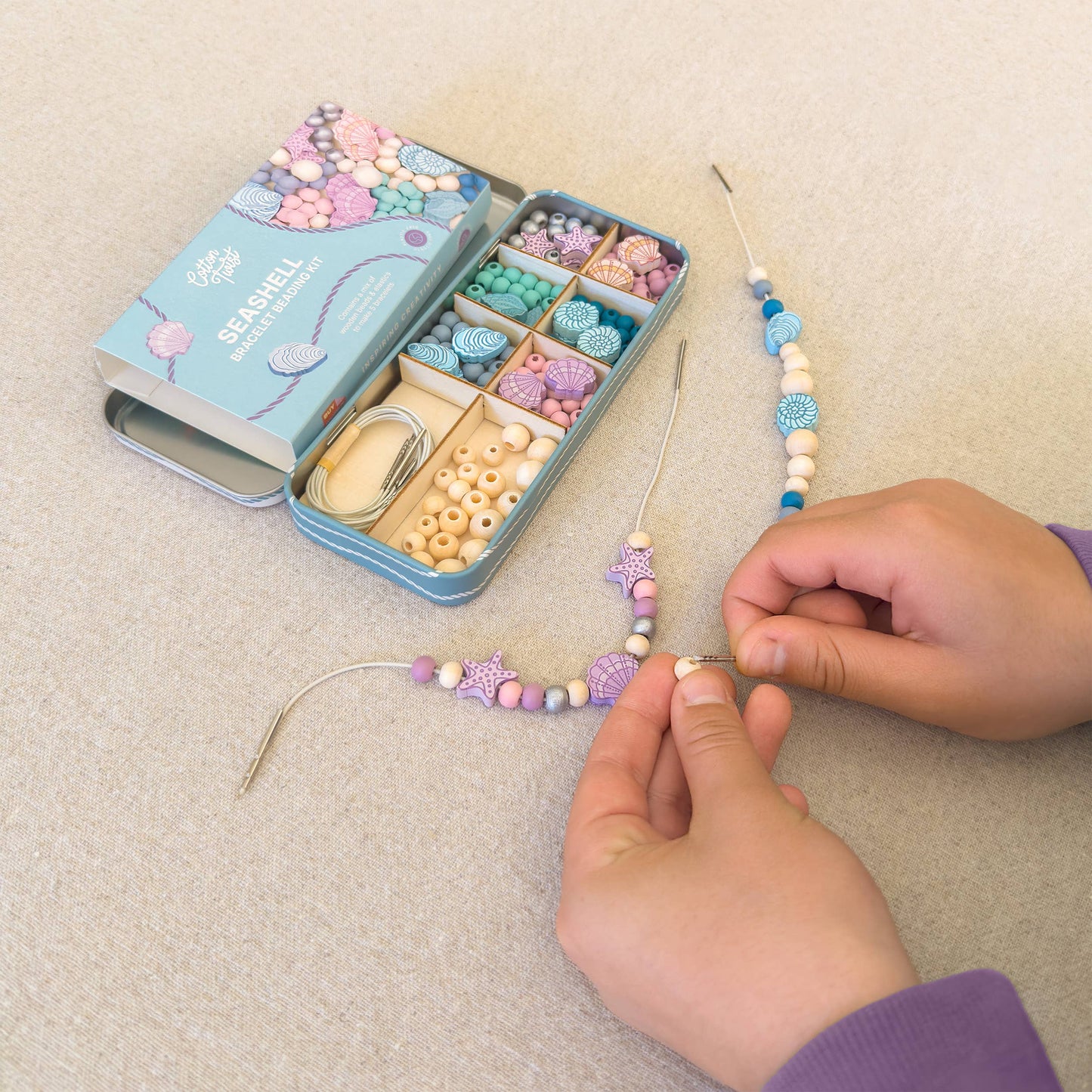 Cotton Twist - Seashell Bracelet Bead Kit