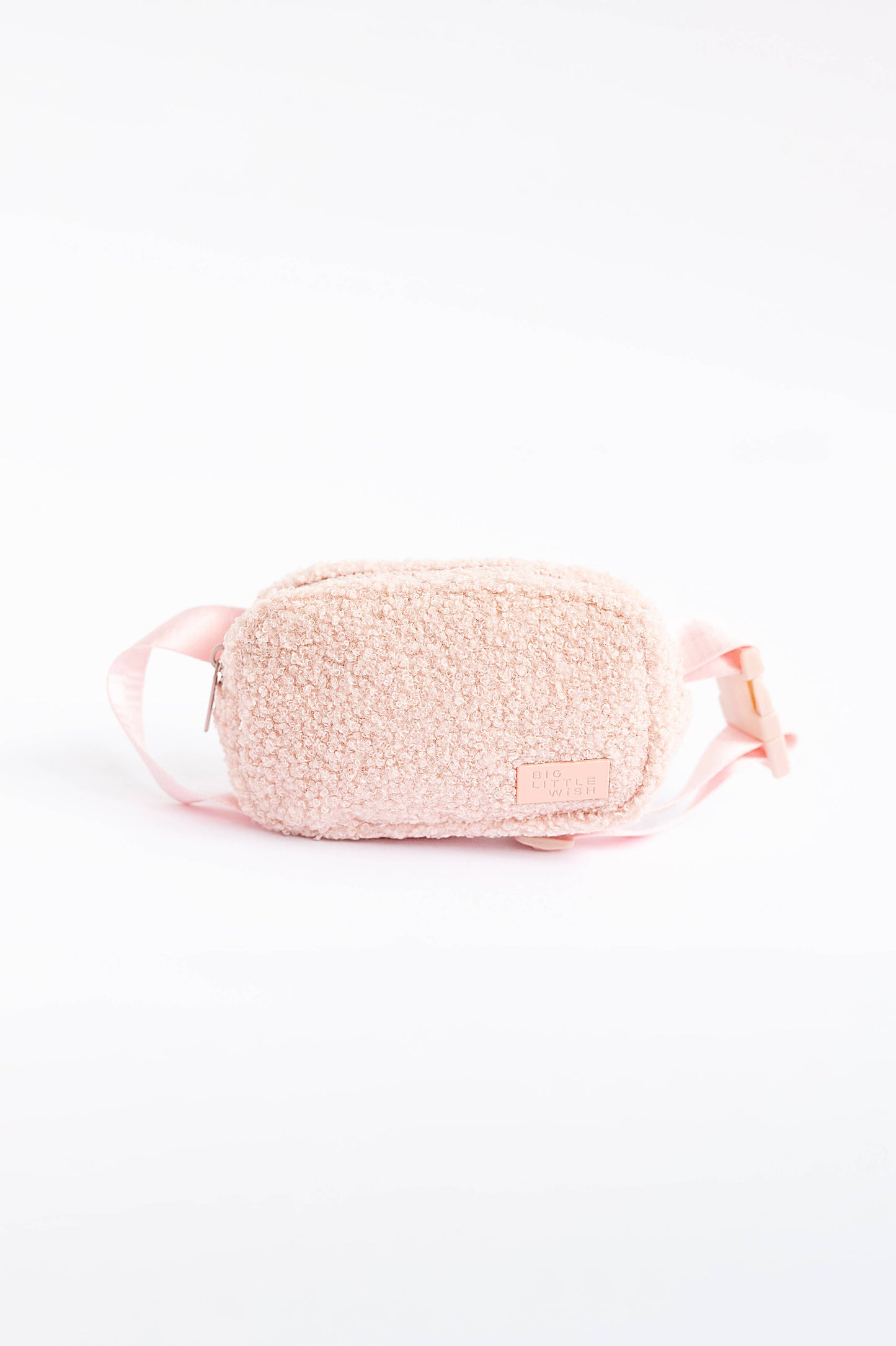 Big Little Wish - The Aspen Bag- Sherpa Light Pink Kids Belt Bag