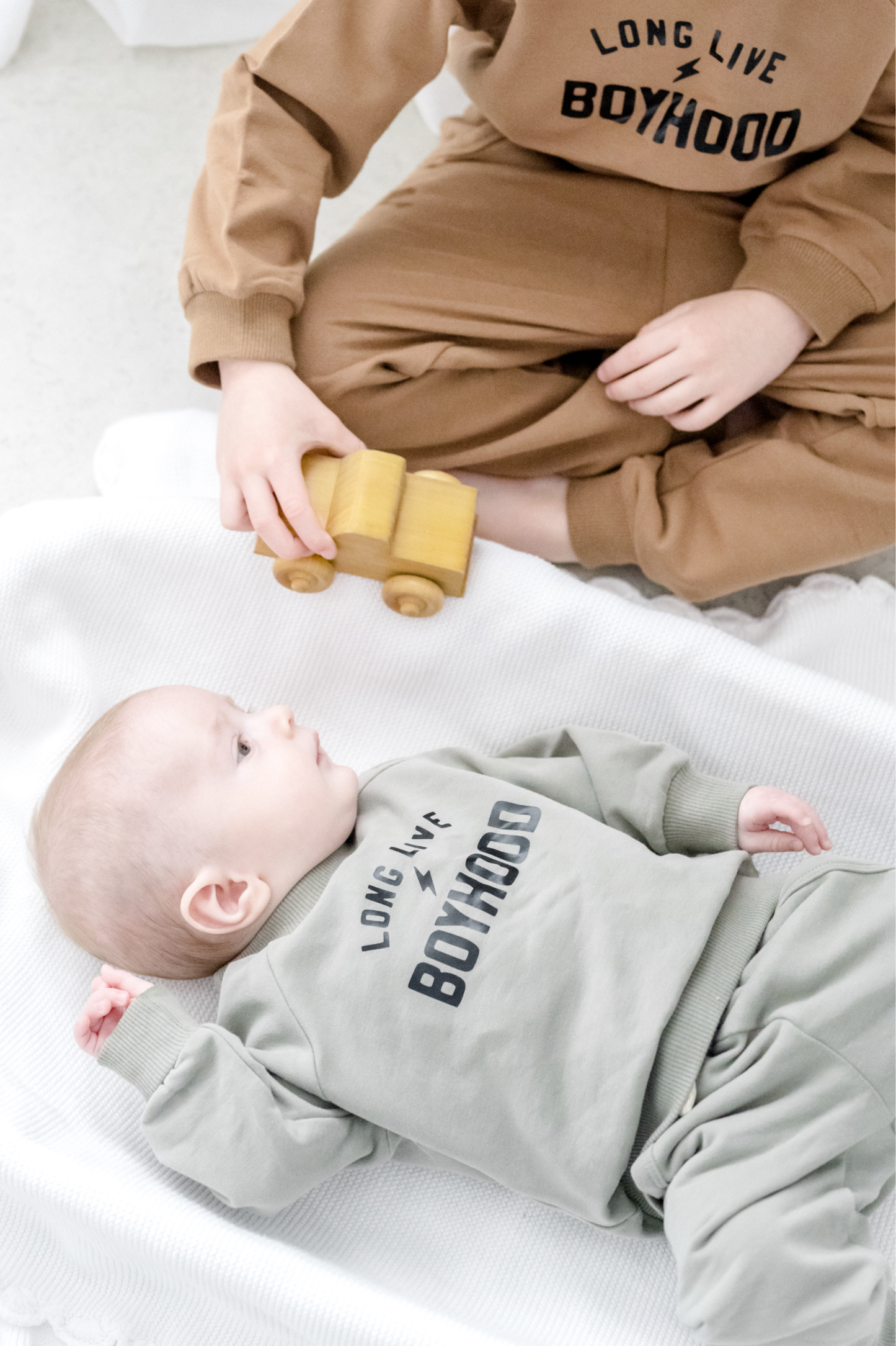 Tiny toes Baby Co - Long Live Boyhood organic lounge set