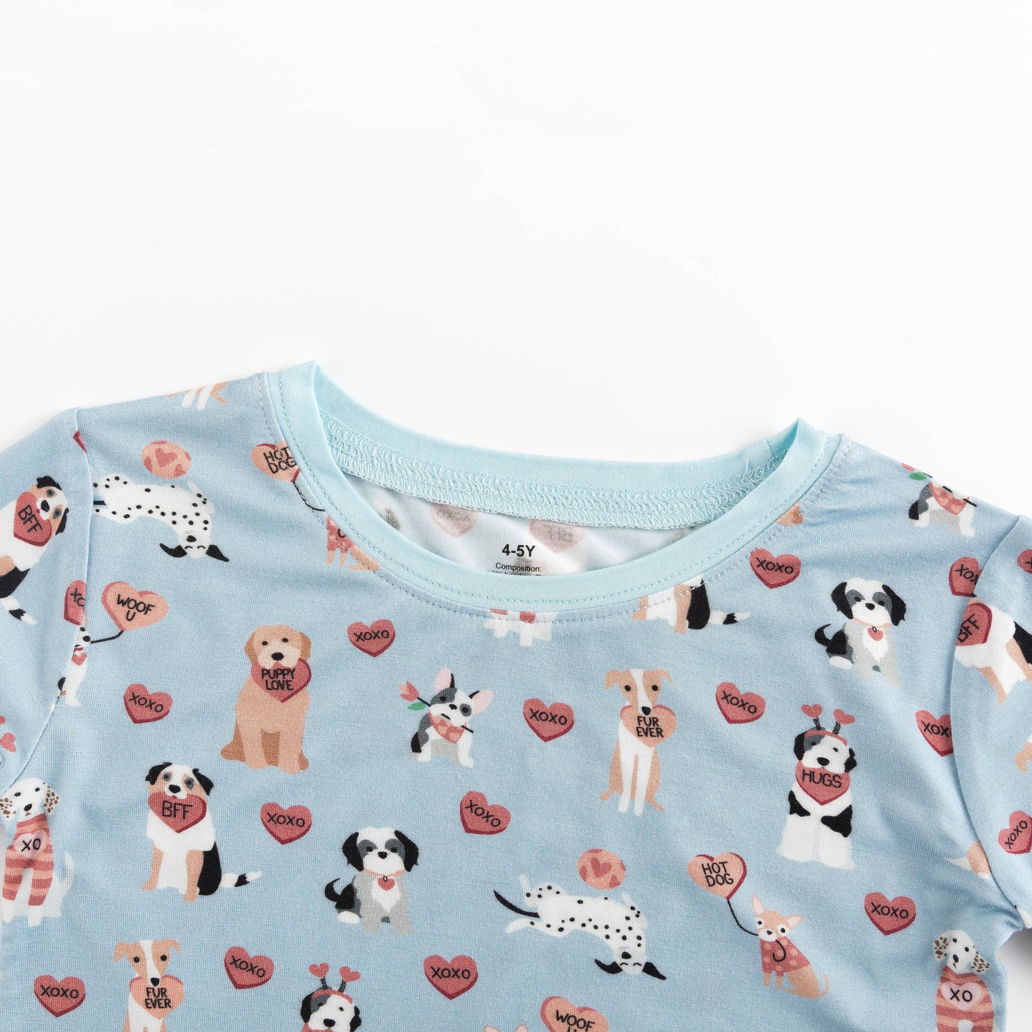DreamLet - Pups & Kisses (Long Sleeve PJ) - Blue
