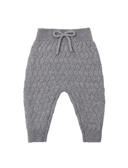 Quincy Mae - Knit Pant - Heathered Slate