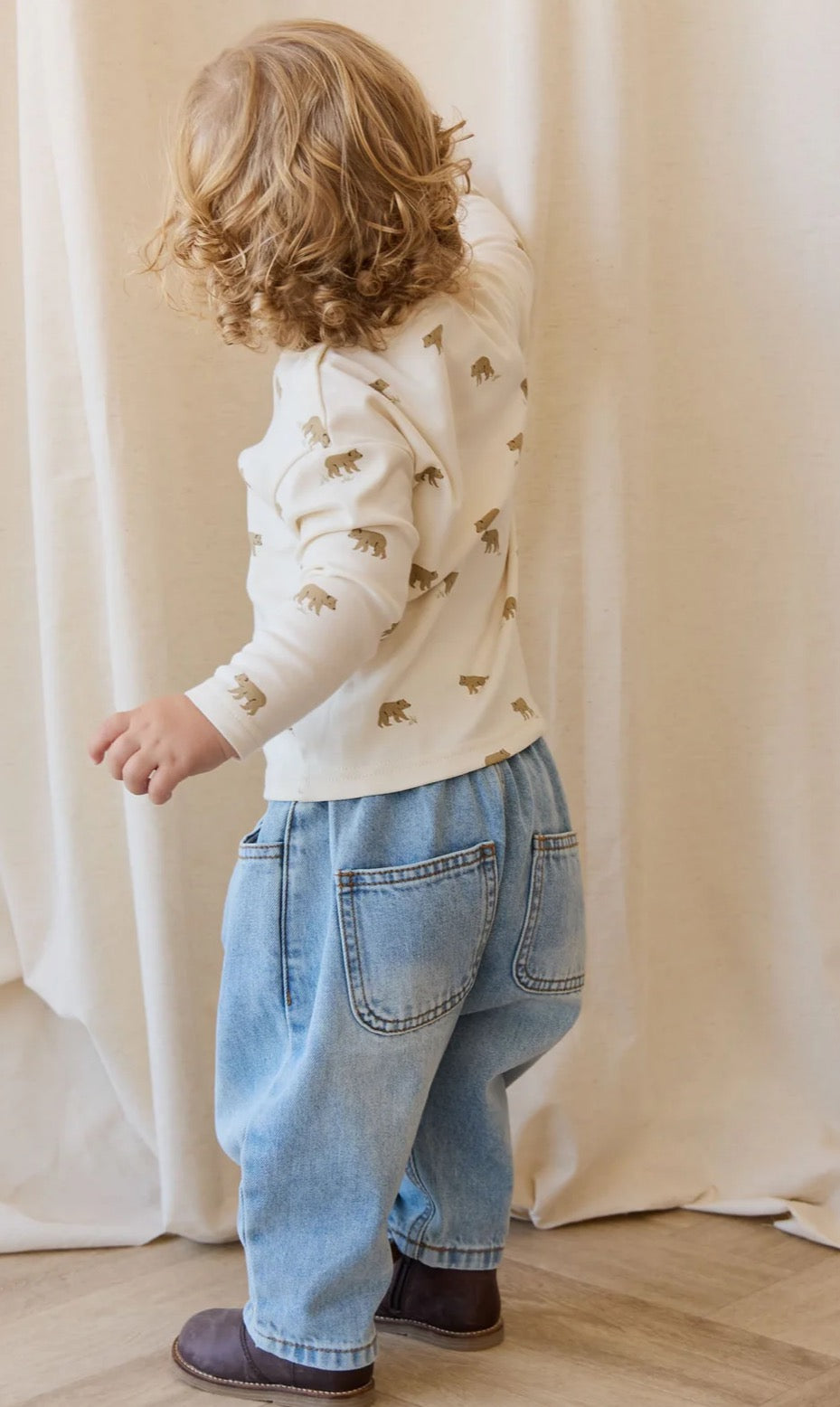 Jamie Kay Pima Cotton Arnold Long Sleeve Top - Cub Walk Samoyed