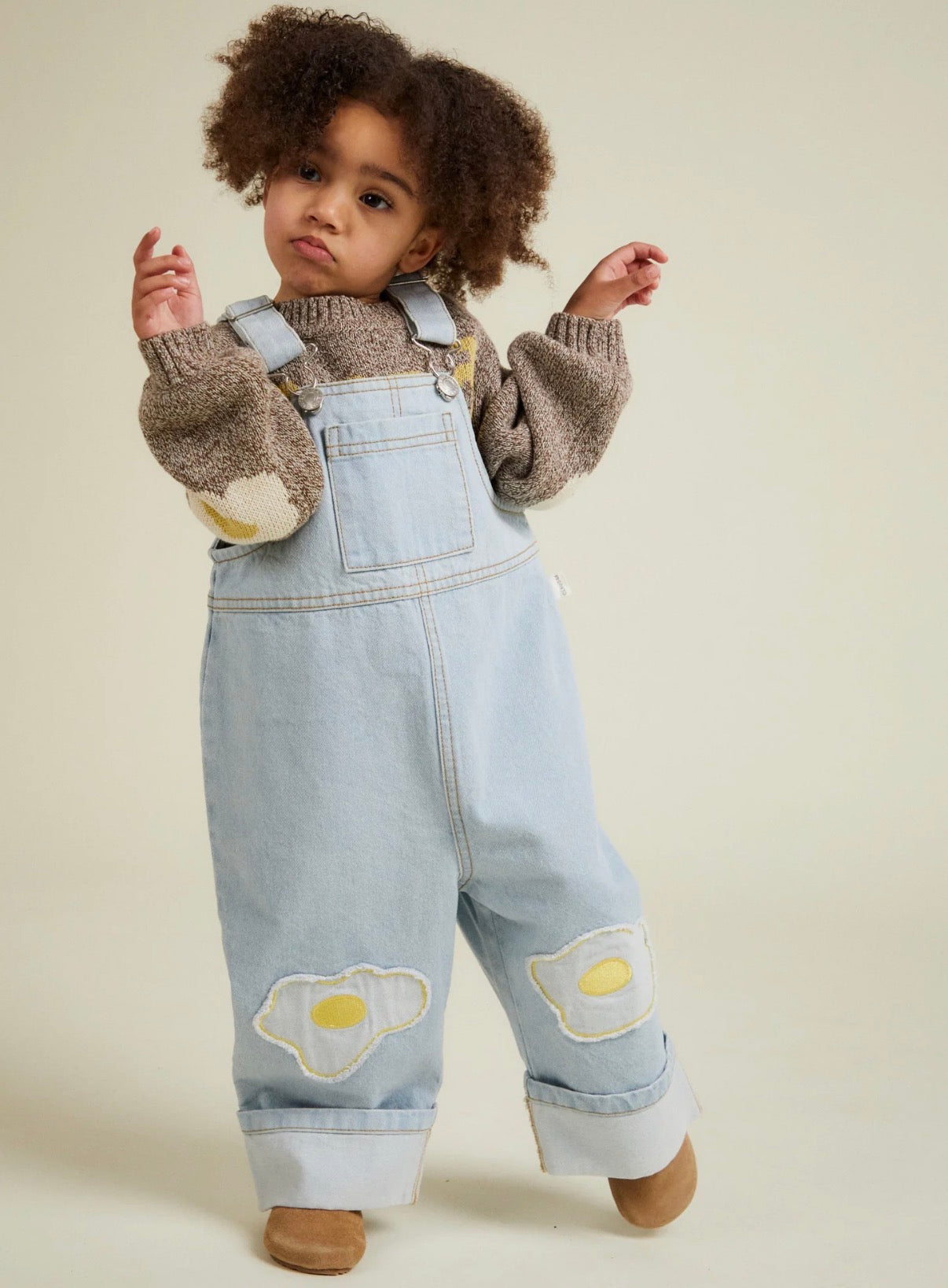 Claude & Co - Blythe Egg Patch Denim Dungaree