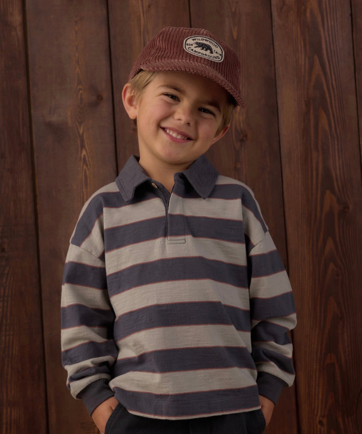 Rylee + Cru - Rugby Polo - Sage Stripe
