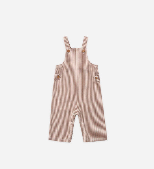 Rylee + Cru - Archie Overall - Clay Stripe