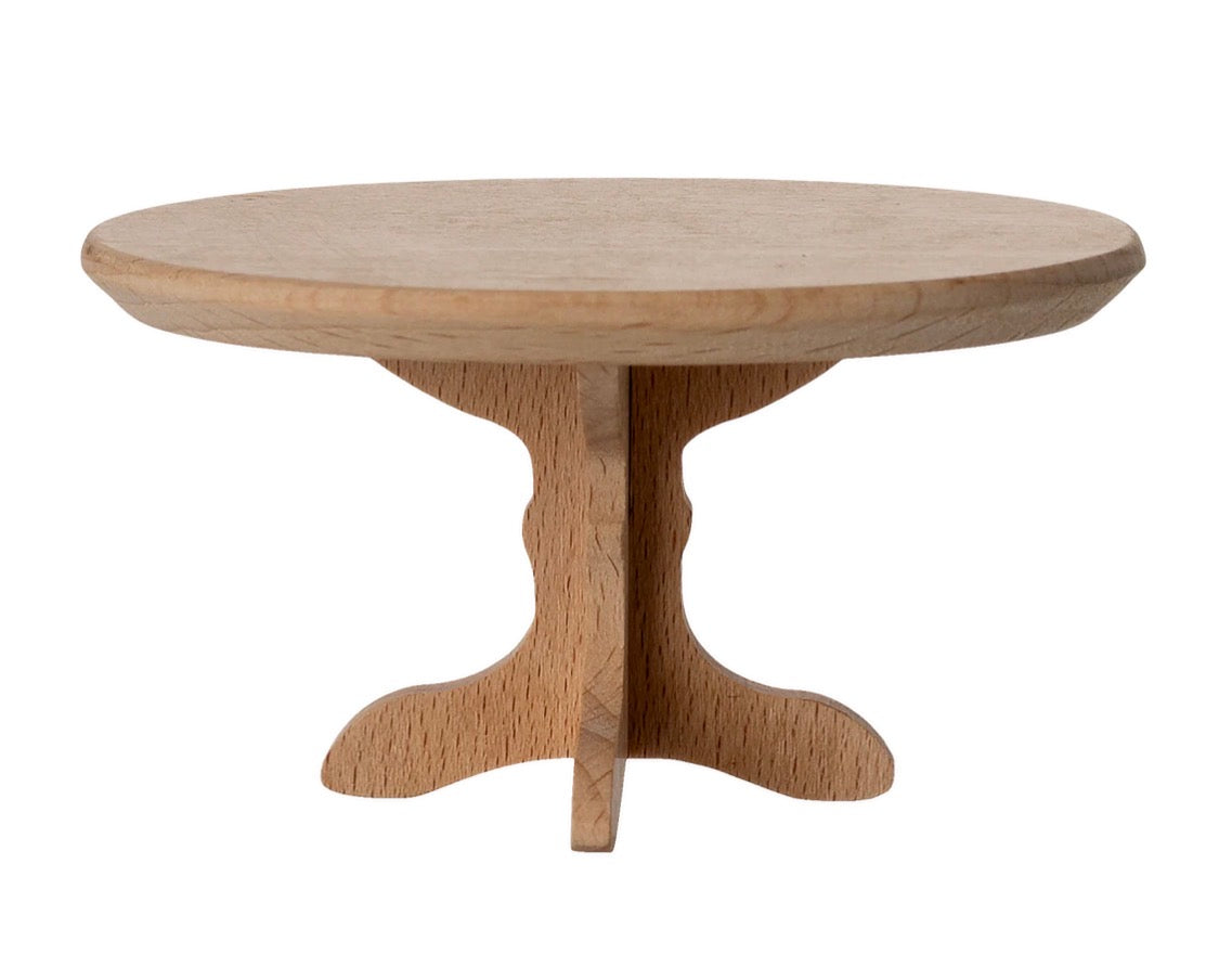 Maileg - Oval Coffee Table. Mouse - Nature