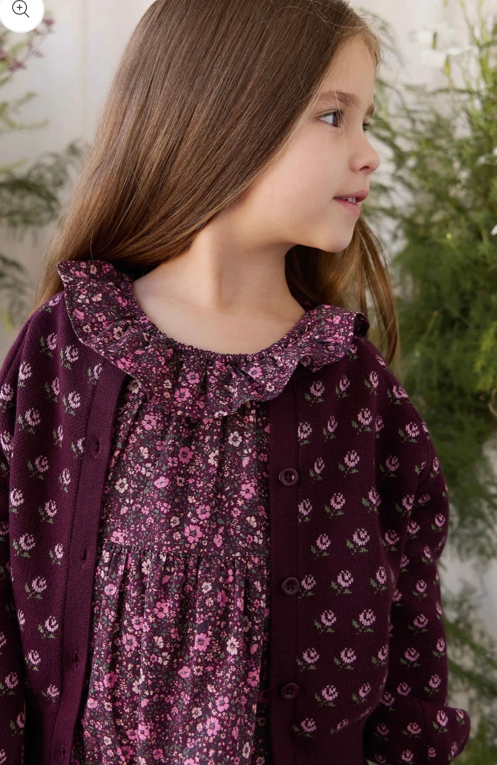 Jamie Kay - Evie Cardigan - Evie Jacquard Fig